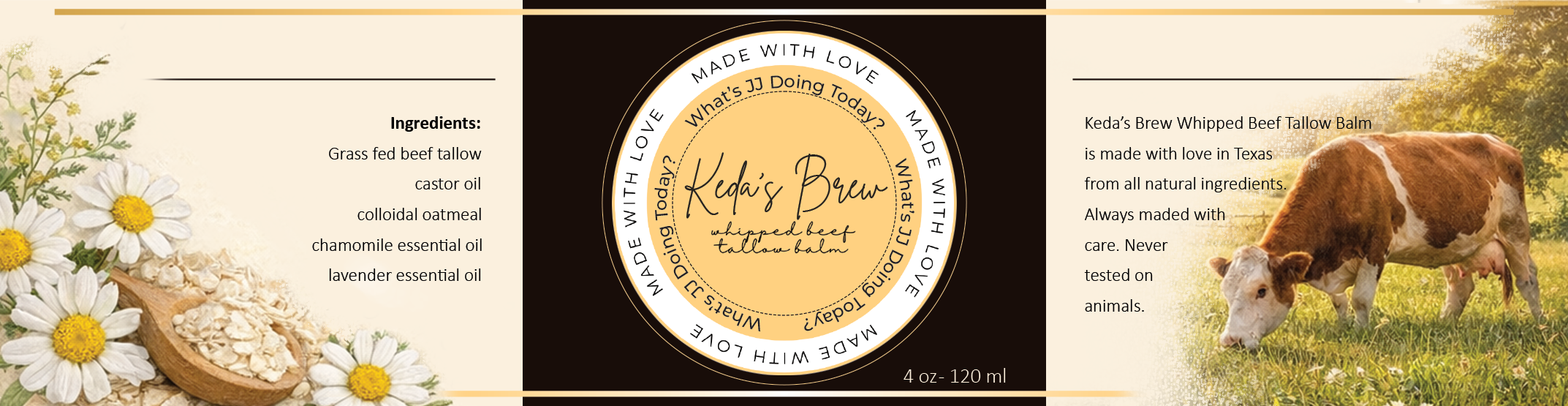 Keda's Brew Label